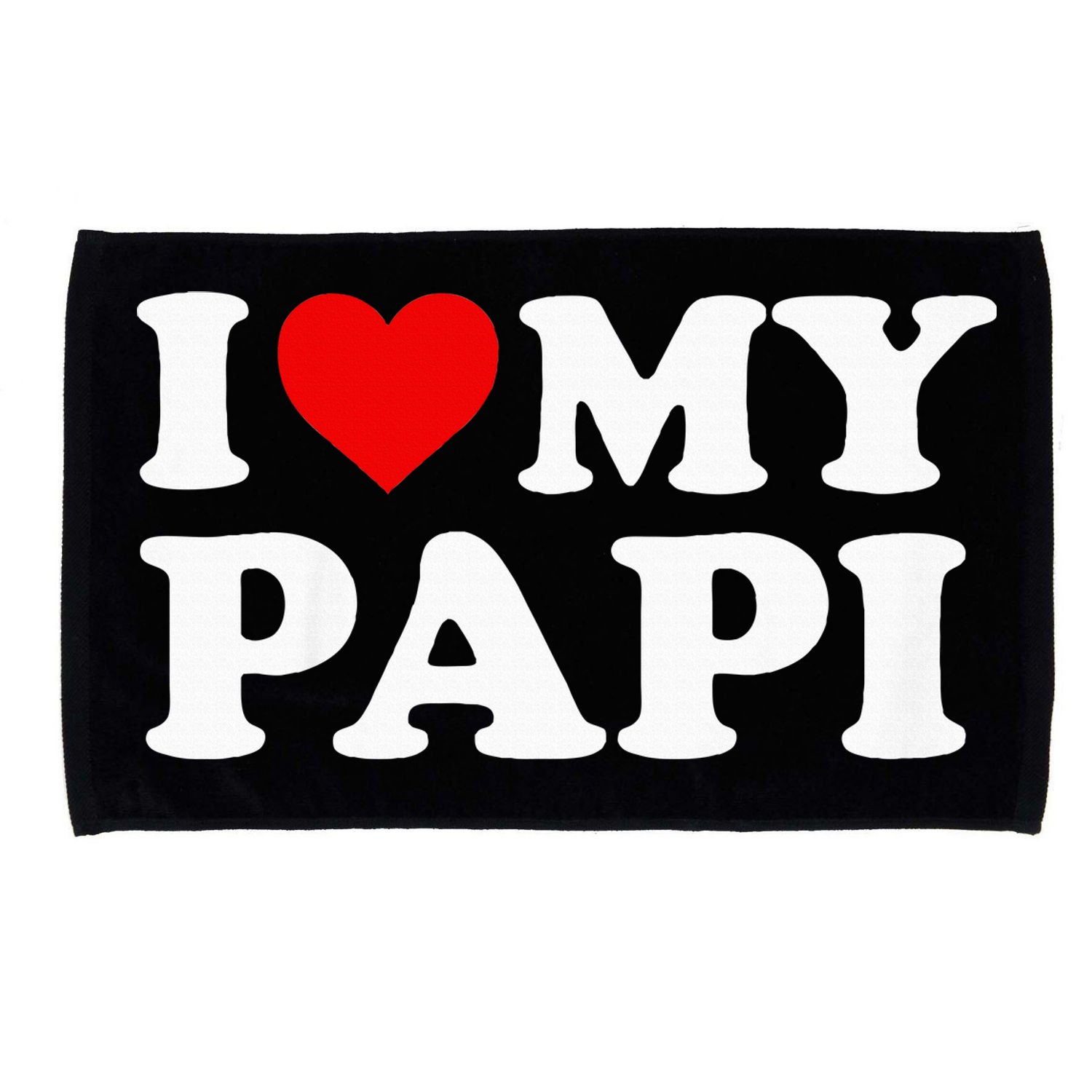 I Love My Papi Microfiber Hand Towel