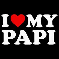 I Love My Papi Short Acrylic Beanie