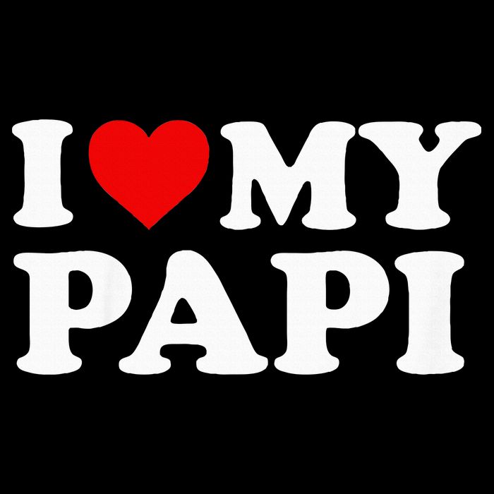 I Love My Papi Short Acrylic Beanie