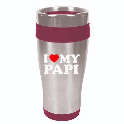 I Love My Papi 16oz Travel Tumbler