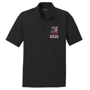 I Love My Army National Guard Papa Veteran Us Military Gift PosiCharge RacerMesh Polo