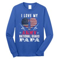 I Love My Army National Guard Papa Veteran Us Military Gift Long Sleeve Shirt