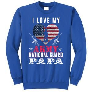 I Love My Army National Guard Papa Veteran Us Military Gift Sweatshirt