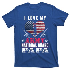 I Love My Army National Guard Papa Veteran Us Military Gift T-Shirt