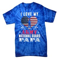 I Love My Army National Guard Papa Veteran Us Military Gift Tie-Dye T-Shirt