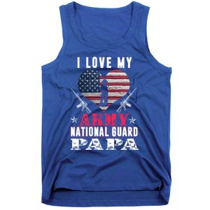 I Love My Army National Guard Papa Veteran Us Military Gift Tank Top