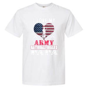 I Love My Army National Guard Papa Veteran Us Military Gift Garment-Dyed Heavyweight T-Shirt