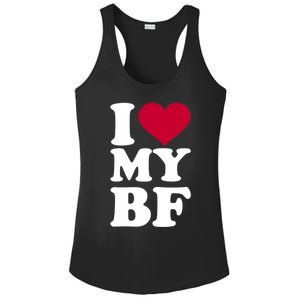 I Love My Bf Friend Gift Ladies PosiCharge Competitor Racerback Tank