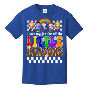 I Love My Job For All The Little Reasons Elementary Teacher Kids T-Shirt