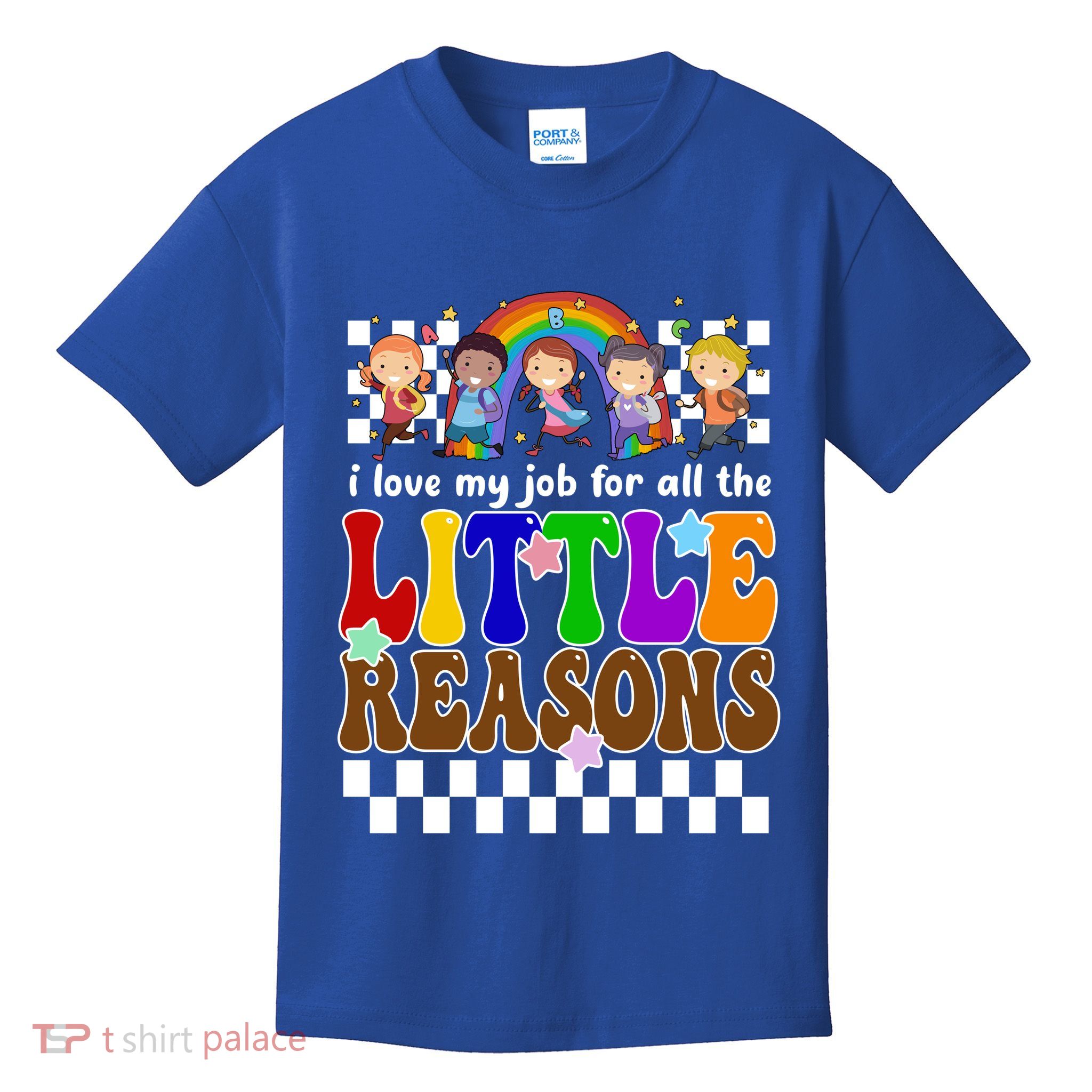 I Love My Job For All The Little Reasons Elementary Teacher Kids T-Shirt