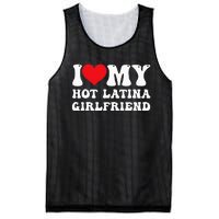 I Love My Hot Latina Girlfriend I Heart My Hot Latina Gf Mesh Reversible Basketball Jersey Tank