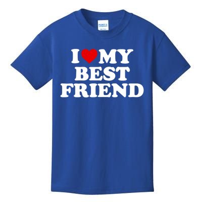 I Love My Best Friend Gift Red Heart Cool Gift Kids T-Shirt