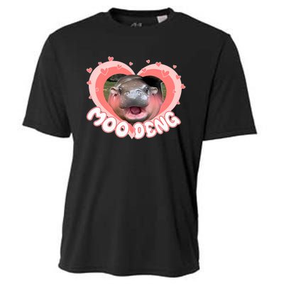 I Love Moo Deng Baby Hippo Moo Deng I Heart Moo Deng Cooling Performance Crew T-Shirt