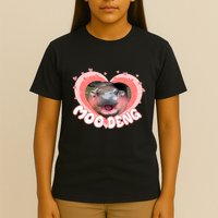 I Love Moo Deng Baby Hippo Moo Deng I Heart Moo Deng T-Shirt