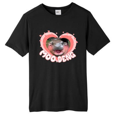 I Love Moo Deng Baby Hippo Moo Deng I Heart Moo Deng Tall Fusion ChromaSoft Performance T-Shirt