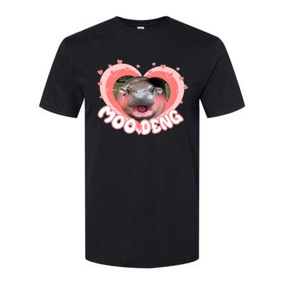 I Love Moo Deng Baby Hippo Moo Deng I Heart Moo Deng Softstyle CVC T-Shirt