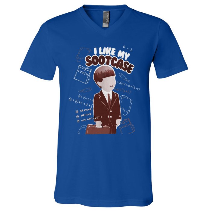 I Like My Suitcase Trump Sootcase Viral V-Neck T-Shirt