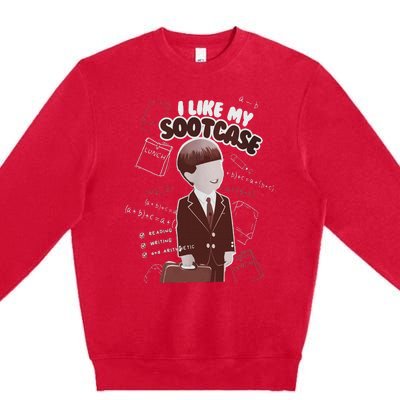 I Like My Suitcase Trump Sootcase Viral Premium Crewneck Sweatshirt