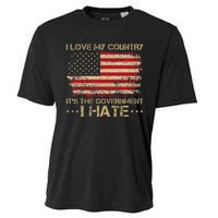 I Love My Country ItS The Government I Hate Vintage Cooling Performance Crew T-Shirt