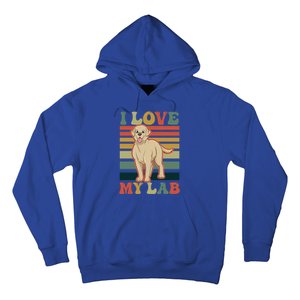 I Love My Lab Lab Mom Gift Hoodie