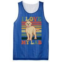 I Love My Lab Lab Mom Gift Mesh Reversible Basketball Jersey Tank