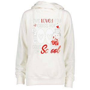 I've loved My Class For 100 Days Of School Teacher Valentine Womens Funnel Neck Pullover Hood