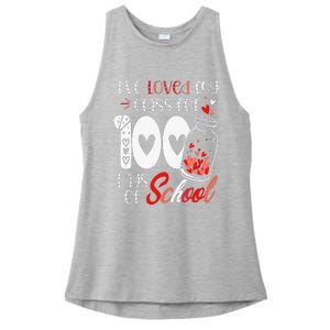 I've loved My Class For 100 Days Of School Teacher Valentine Ladies PosiCharge Tri-Blend Wicking Tank