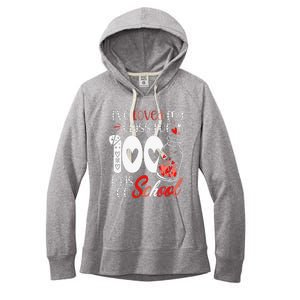 I've loved My Class For 100 Days Of School Teacher Valentine Women's Fleece Hoodie