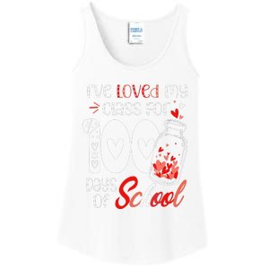 I've loved My Class For 100 Days Of School Teacher Valentine Ladies Essential Tank