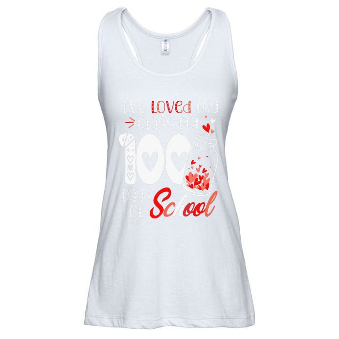 I've loved My Class For 100 Days Of School Teacher Valentine Ladies Essential Flowy Tank