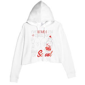 I've loved My Class For 100 Days Of School Teacher Valentine Crop Fleece Hoodie