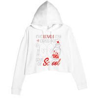 I've loved My Class For 100 Days Of School Teacher Valentine Crop Fleece Hoodie