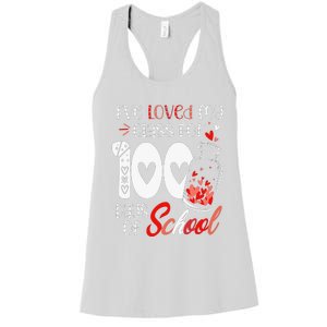 I've loved My Class For 100 Days Of School Teacher Valentine Women's Racerback Tank