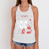 I've loved My Class For 100 Days Of School Teacher Valentine Women's Knotted Racerback Tank