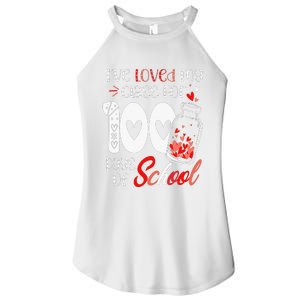 I've loved My Class For 100 Days Of School Teacher Valentine Women's Perfect Tri Rocker Tank