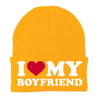 I Love My Boyfriend Great Gift Knit Cap Winter Beanie