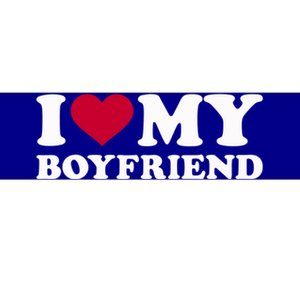 I Love My Boyfriend Great Gift Bumper Sticker