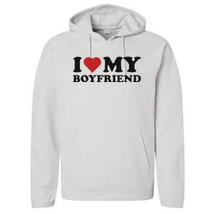 I Love My Boyfriend Baby Performance Fleece Hoodie