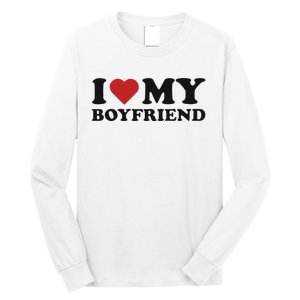 I Love My Boyfriend Baby Long Sleeve Shirt