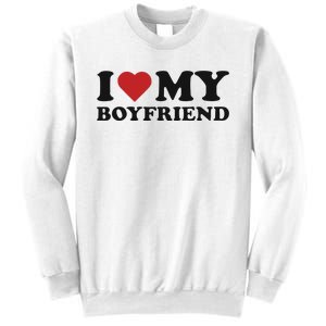 I Love My Boyfriend Baby Sweatshirt