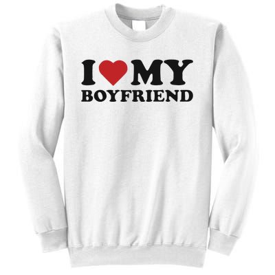 I Love My Boyfriend Baby Sweatshirt