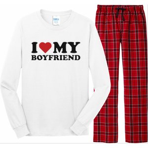 I Love My Boyfriend Baby Long Sleeve Pajama Set