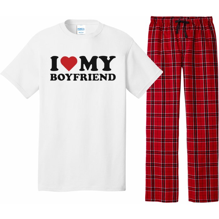 I Love My Boyfriend Baby Pajama Set