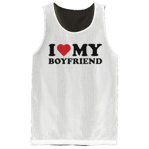 I Love My Boyfriend Baby Mesh Reversible Basketball Jersey Tank