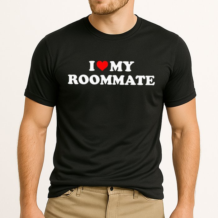 I Love My Roommate- I Heart My Roommate Red Heart Cooling Performance Crew T-Shirt