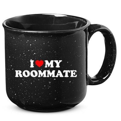I Love My Roommate- I Heart My Roommate Red Heart 15oz Campfire Ceramic Mug