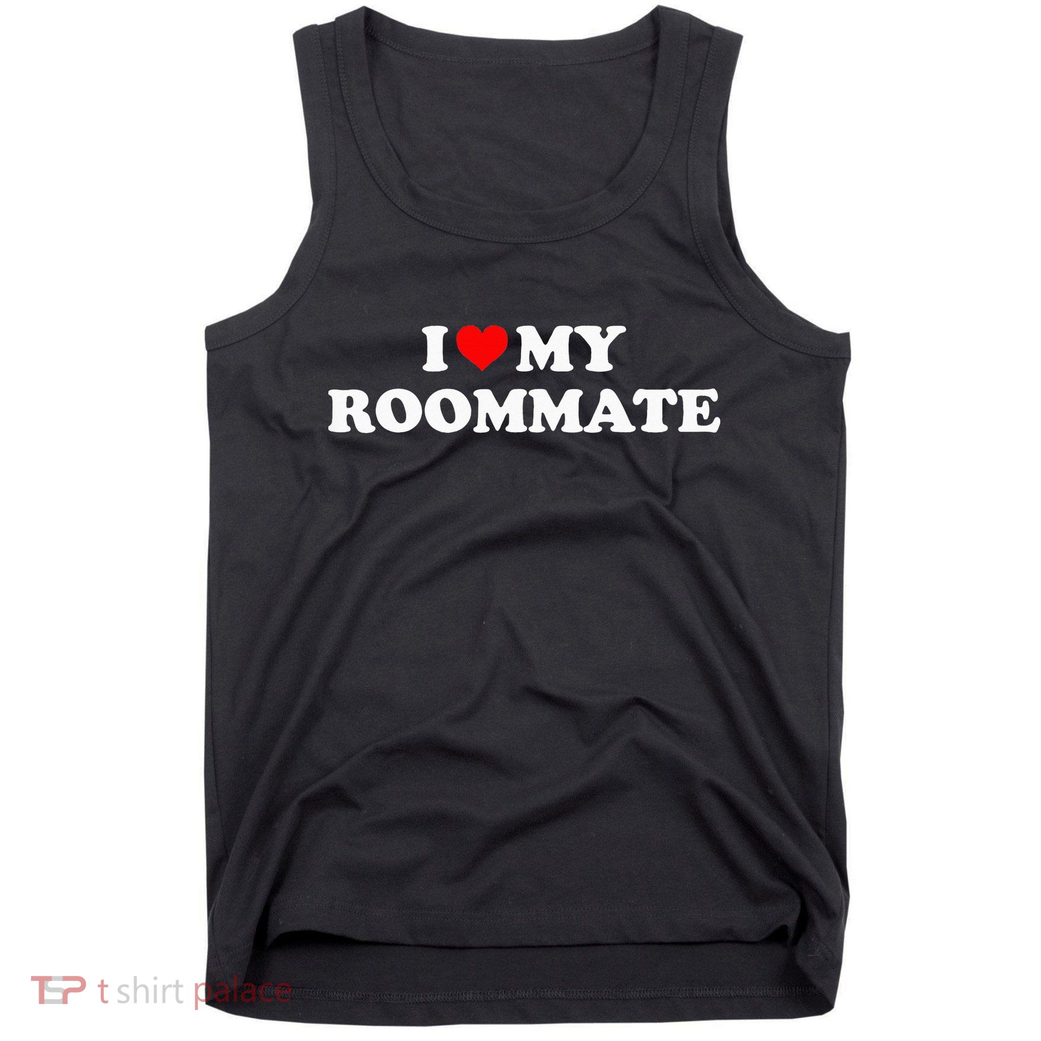 I Love My Roommate- I Heart My Roommate Red Heart Tank Top