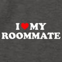 I Love My Roommate- I Heart My Roommate Red Heart Vector Backpack