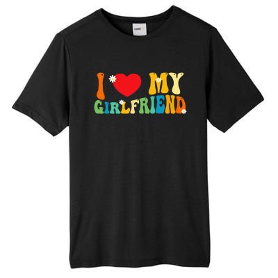 i love my girlfriend gf red heart love valentine Tall Fusion ChromaSoft Performance T-Shirt