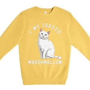 I Love My Toasted Marshmallow Flame Point Siamese Cat (1) Premium Crewneck Sweatshirt